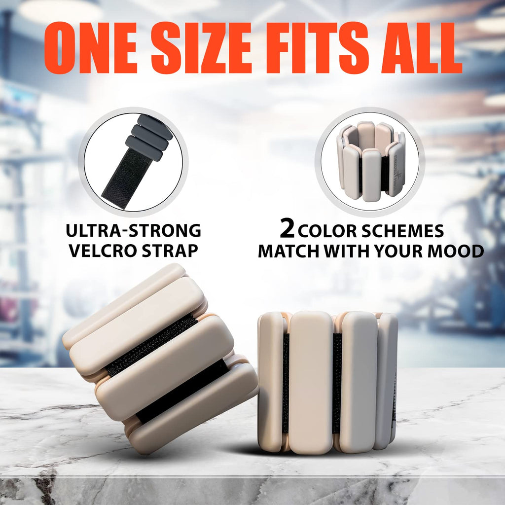 Neoprene Ankle and Wrist Weights | 0.5kg Reflective Set