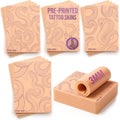 3mm Silicone Tattoo Practice Skin - 5 Serpentine Designs
