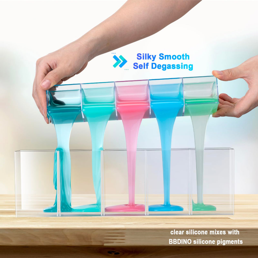 BBDINO Silicone Mold Making Kit | 30A Translucent Liquid Rubber | 4.4 lbs