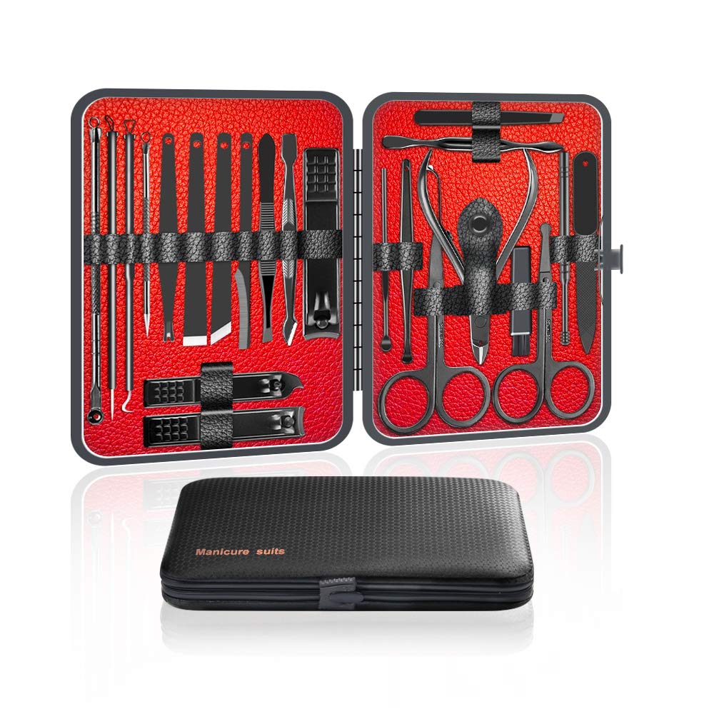 Ywoow 23-Piece Stainless Steel Manicure Set | Professional Grooming Kit