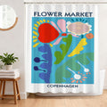 BREASOME Abstract Floral Shower Curtain | Waterproof Polyester Art Decor