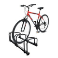 VOUNOT 3 Bike Stand – Floor or Wall Mounted Garage Bicycle Rack, Black