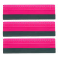 3-Piece 9.8" Vinyl Wrap Squeegee with Felt Edge and Ruler