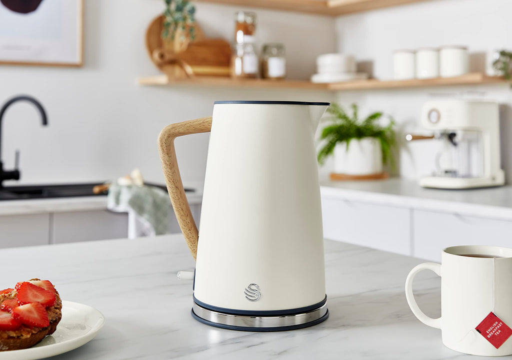 Swan Nordic Jug Kettle | 1.7L Fast Boil Electric Kettle - Matte White