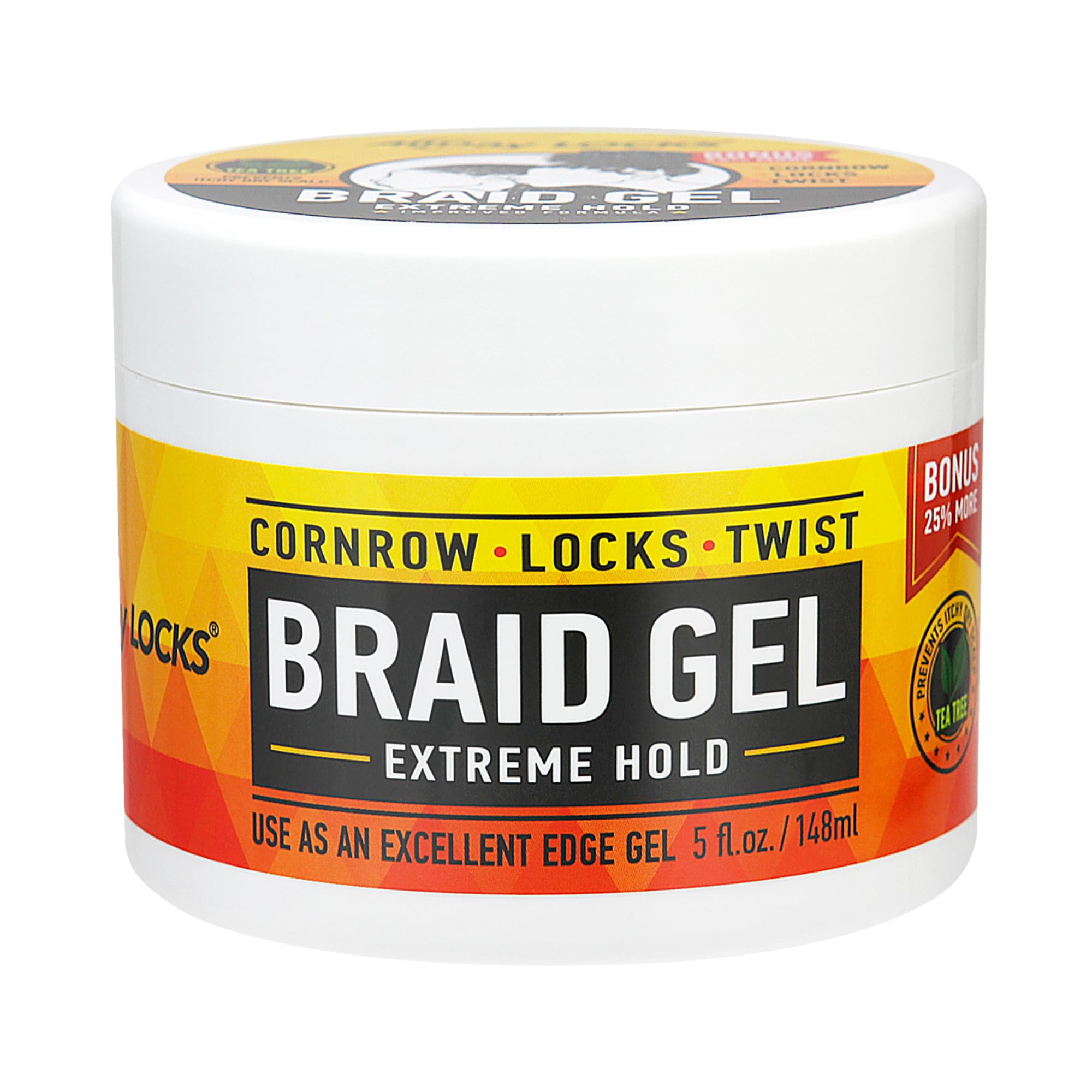 All Day Locks Braid Gel – Extreme Hold Frizz Control for Braids & Locs (5 oz)