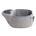 Hippychick Hipseat Baby Carrier | Ergonomic Back Support Stool - Denim Grey