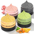 4-in-1 Clay Face Mask Kit | Vitamin C, Turmeric & Mud (240g)