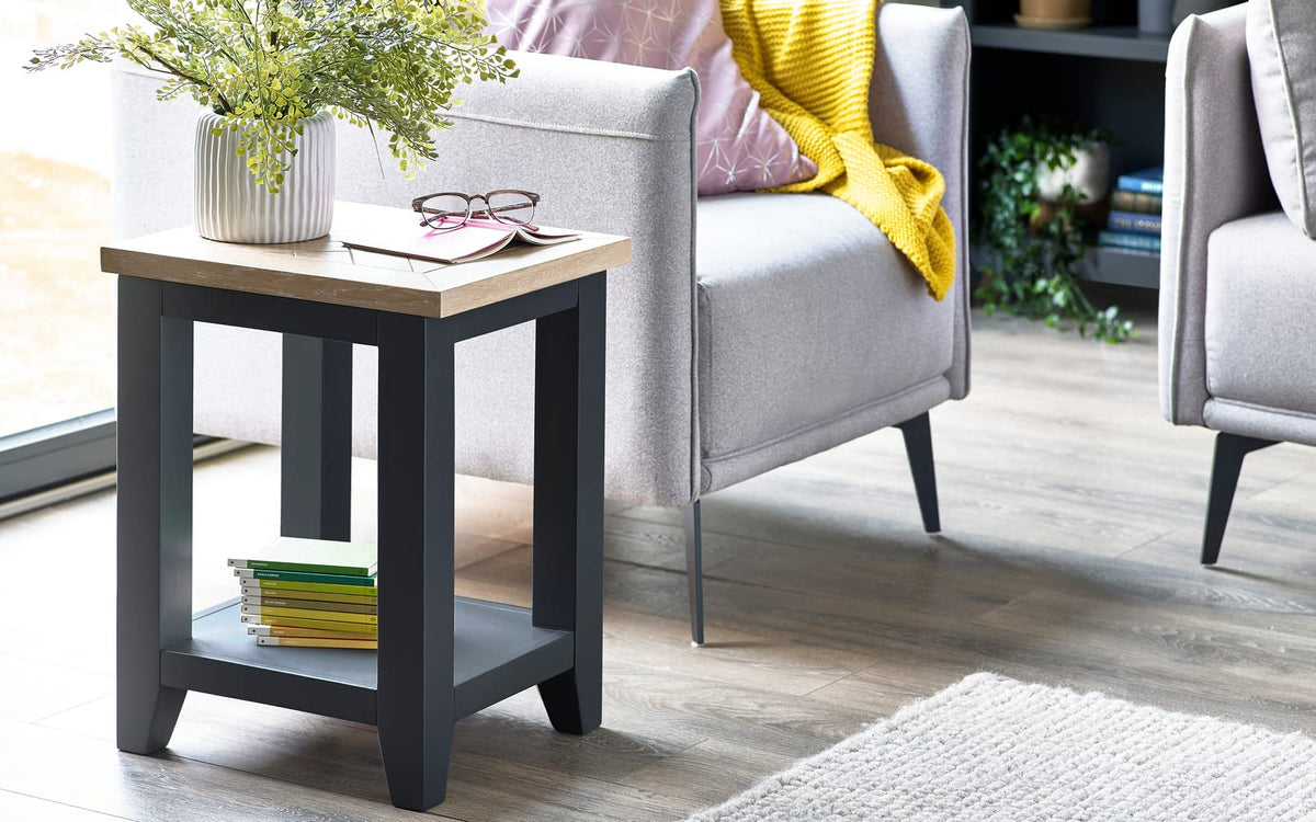 Julian Bowen Bordeaux Lamp Table, Dark Grey - image 4