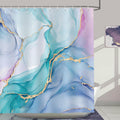 Bonhause Colorful Marble Shower Curtain | Abstract Waterproof Polyester