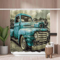 Woutay Retro Cars Shower Curtain | Mold Resistant Waterproof Polyester