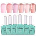 Firedeep Sheer Jelly Gel Polish Set | 6 Baby Blush Hema Free Shades