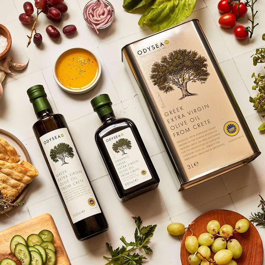 Odysea Greek Extra Virgin Olive Oil | PGI Chania Crete | 3L Tin