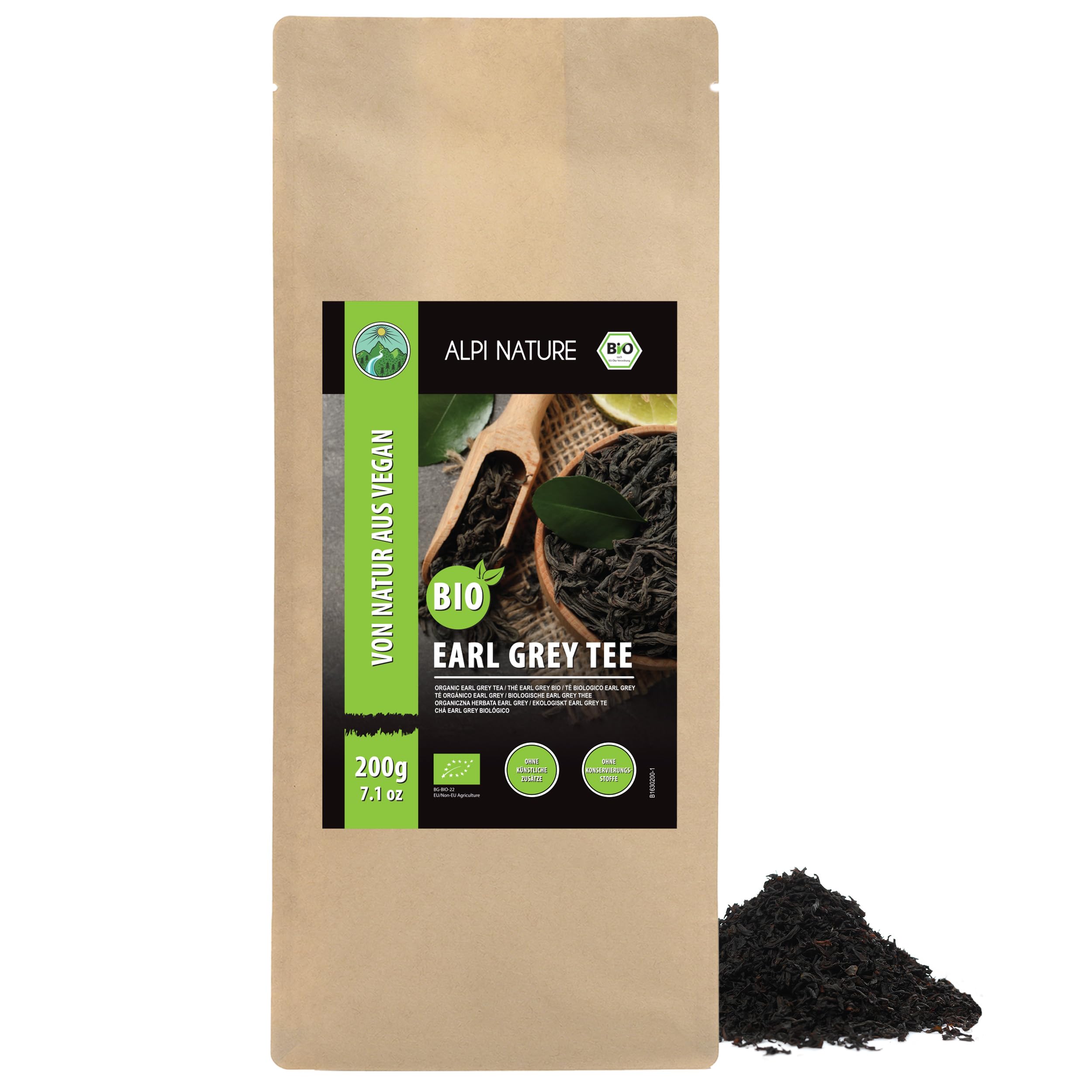 Alpi Nature Organic Earl Grey Black Tea with Bergamot Oil - 200g