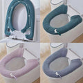 Jolof Store Universal Toilet Seat Cover – 3 Pcs Washable Warm Soft Cushion