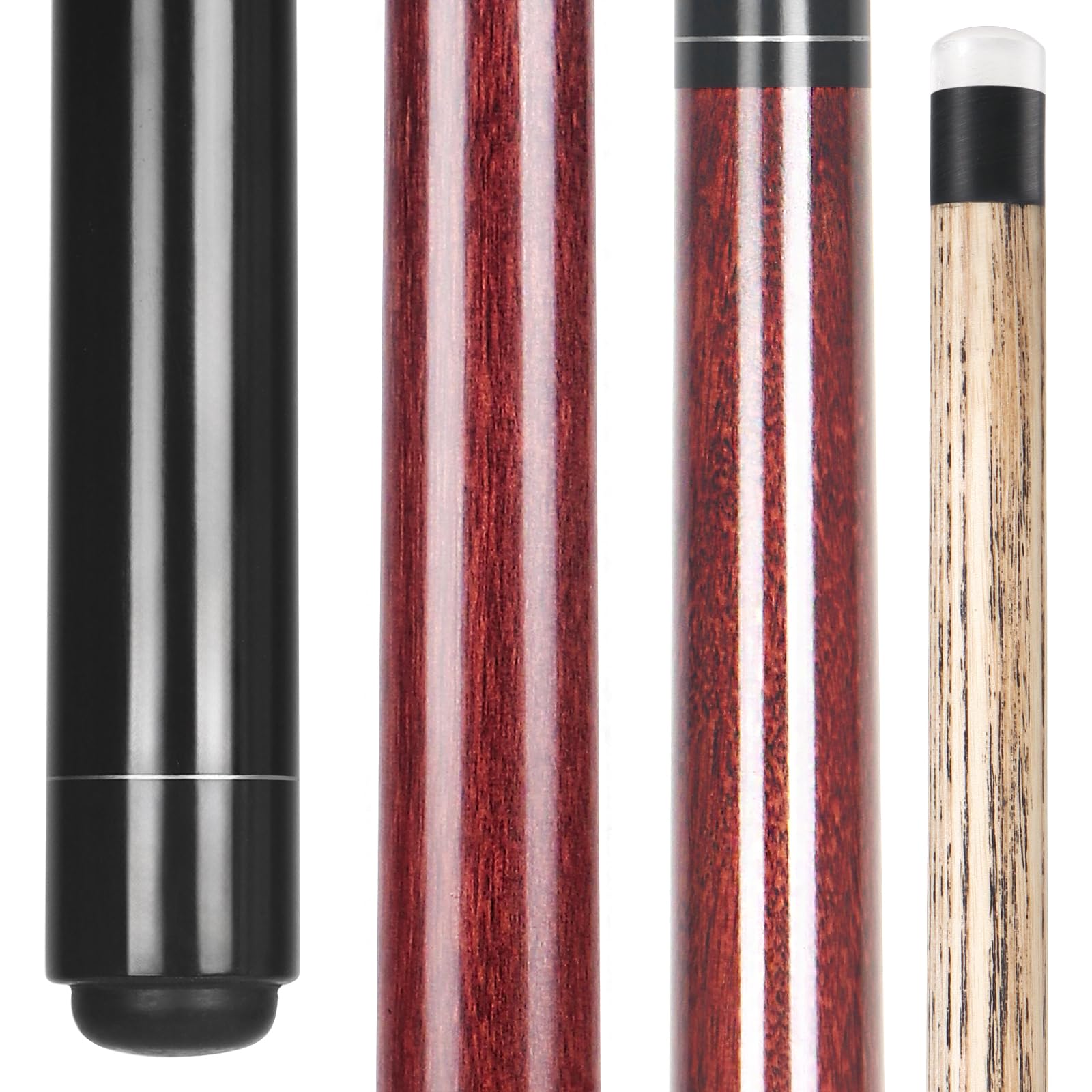 Aklot Heavy Jump Break Pool Cue | 23-25oz Ash Wood Stick | 14mm Tip