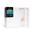 Elan Stretched Canvases 20x30cm | 6-Pack Triple Primed 100% Cotton