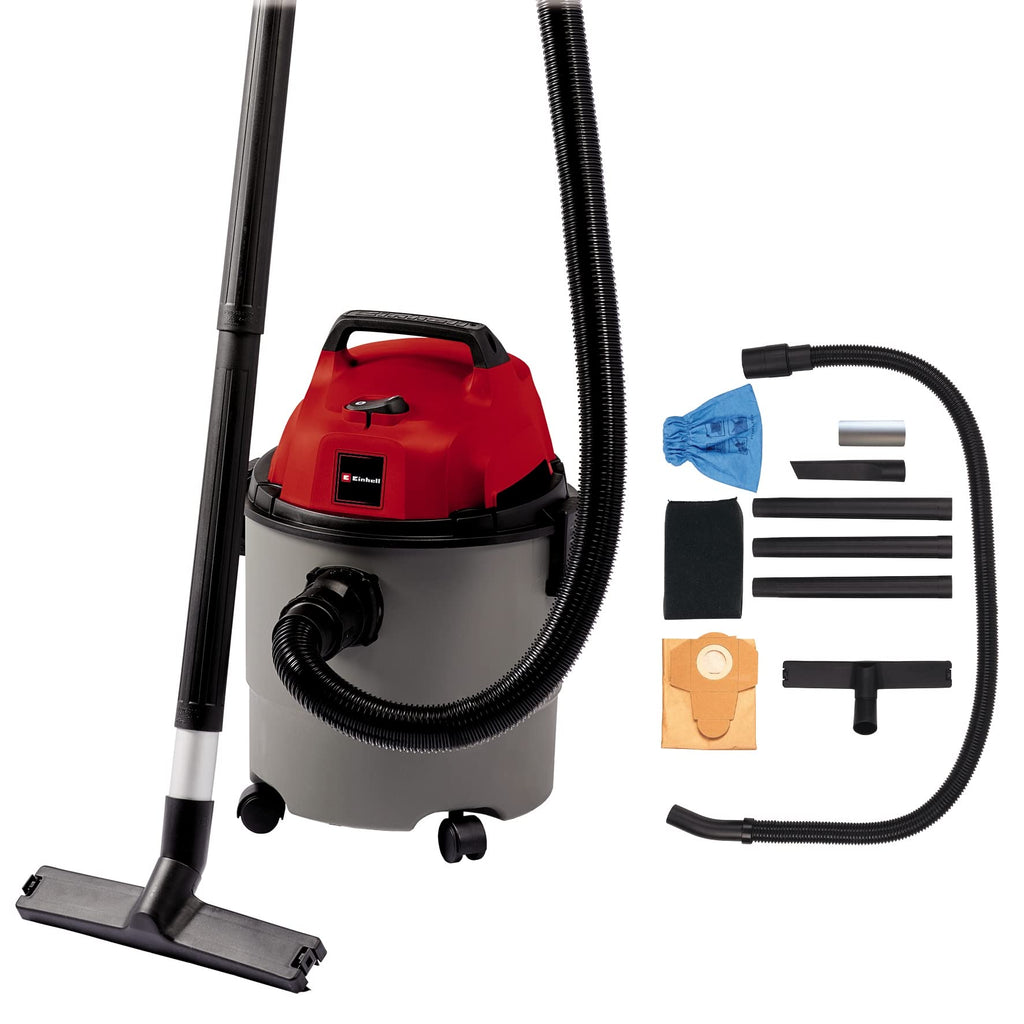 Einhell TC-VC 1815 Wet & Dry Vacuum Cleaner | 1250W, 15L Plastic Tank