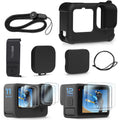 FitStill Silicone Case Set for GoPro Hero 12/11/10/9 Black - 4pc Kit