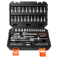 REALTEK 66-Piece 1/4 Inch Drive Socket Set | 72-Teeth Ratchet Wrench Kit