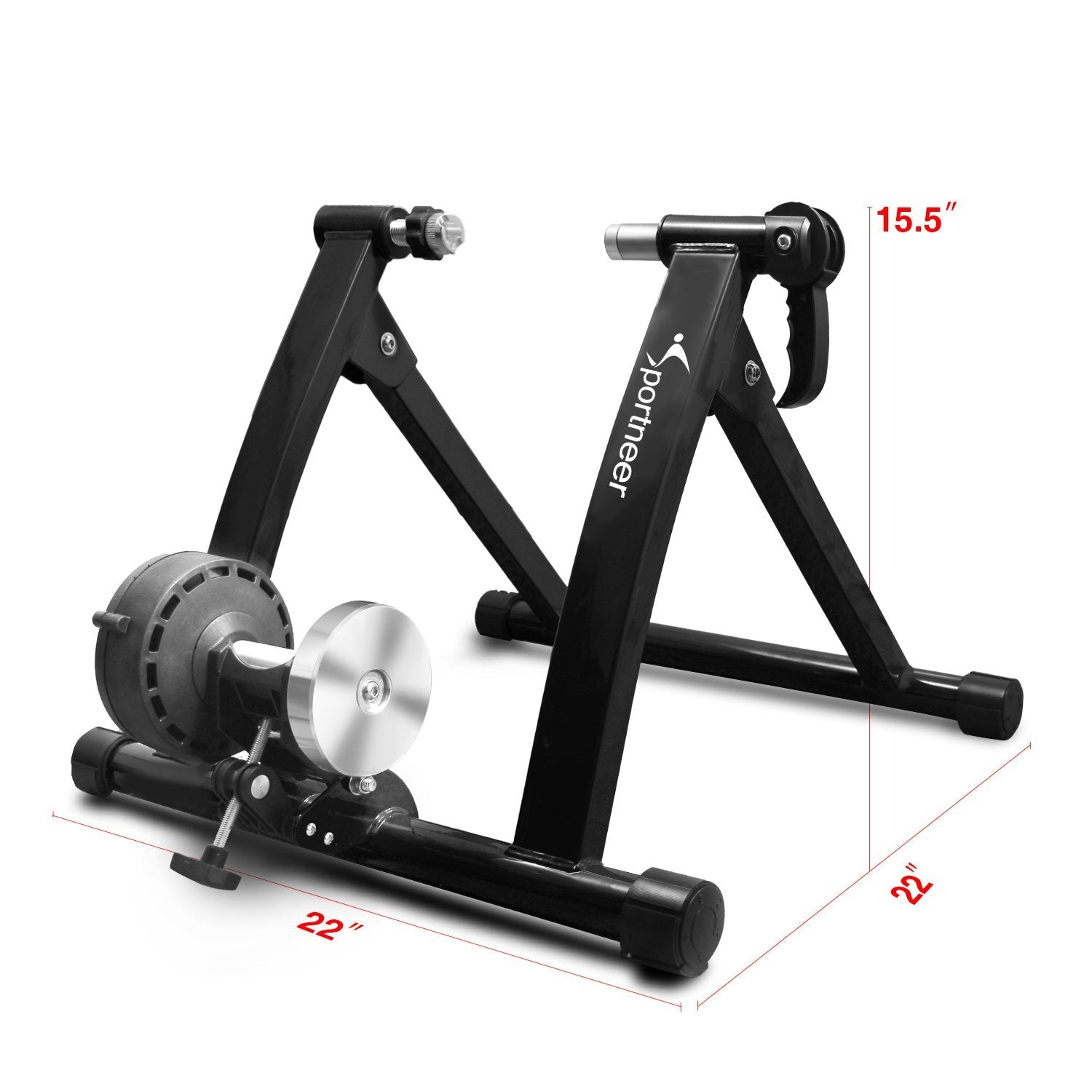 Sportneer Magnetic Bike Trainer Stand | Indoor Steel Bicycle Exercise Stand