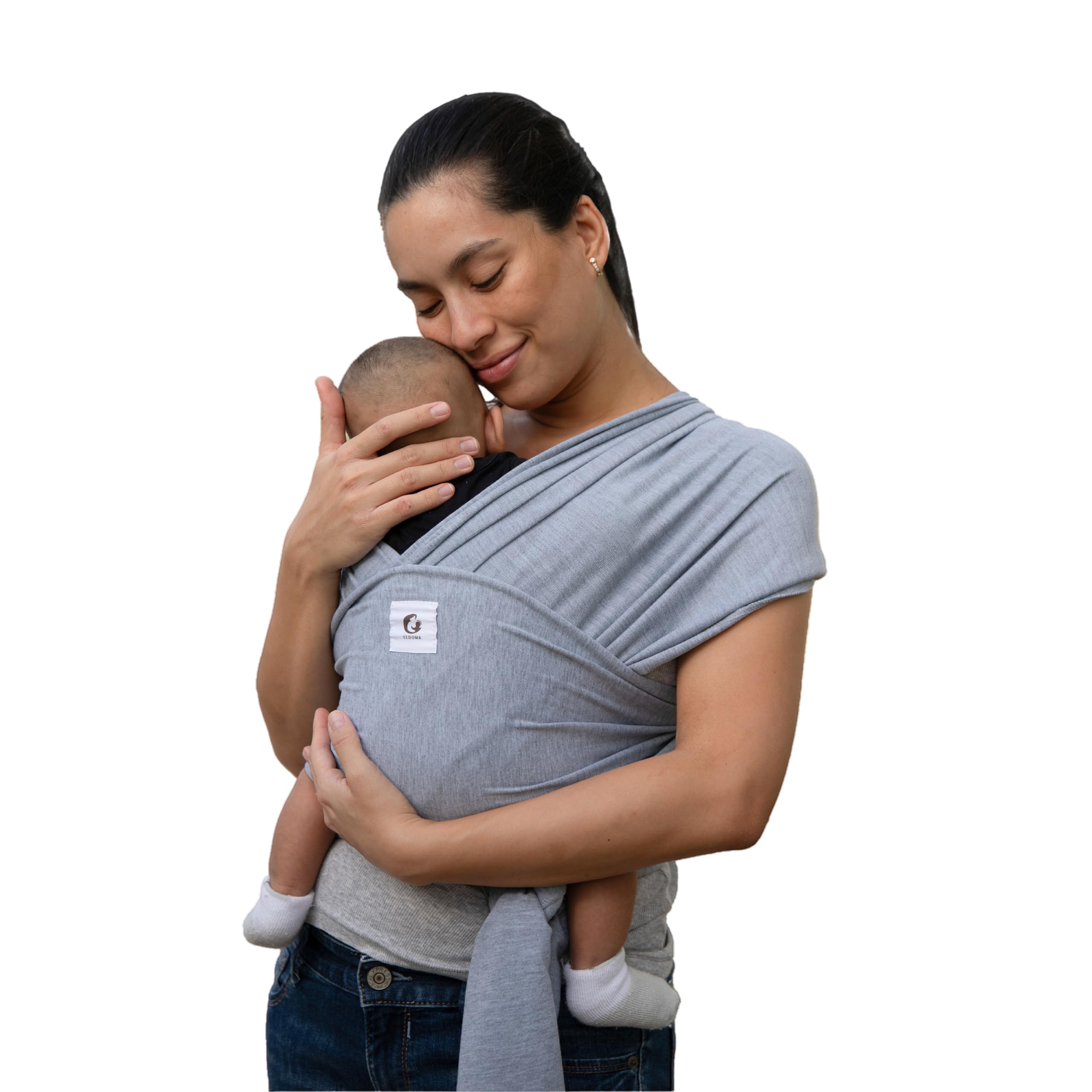 ELDOMA Baby Wrap Carrier – Breathable Lightweight Infant Sling, Grey
