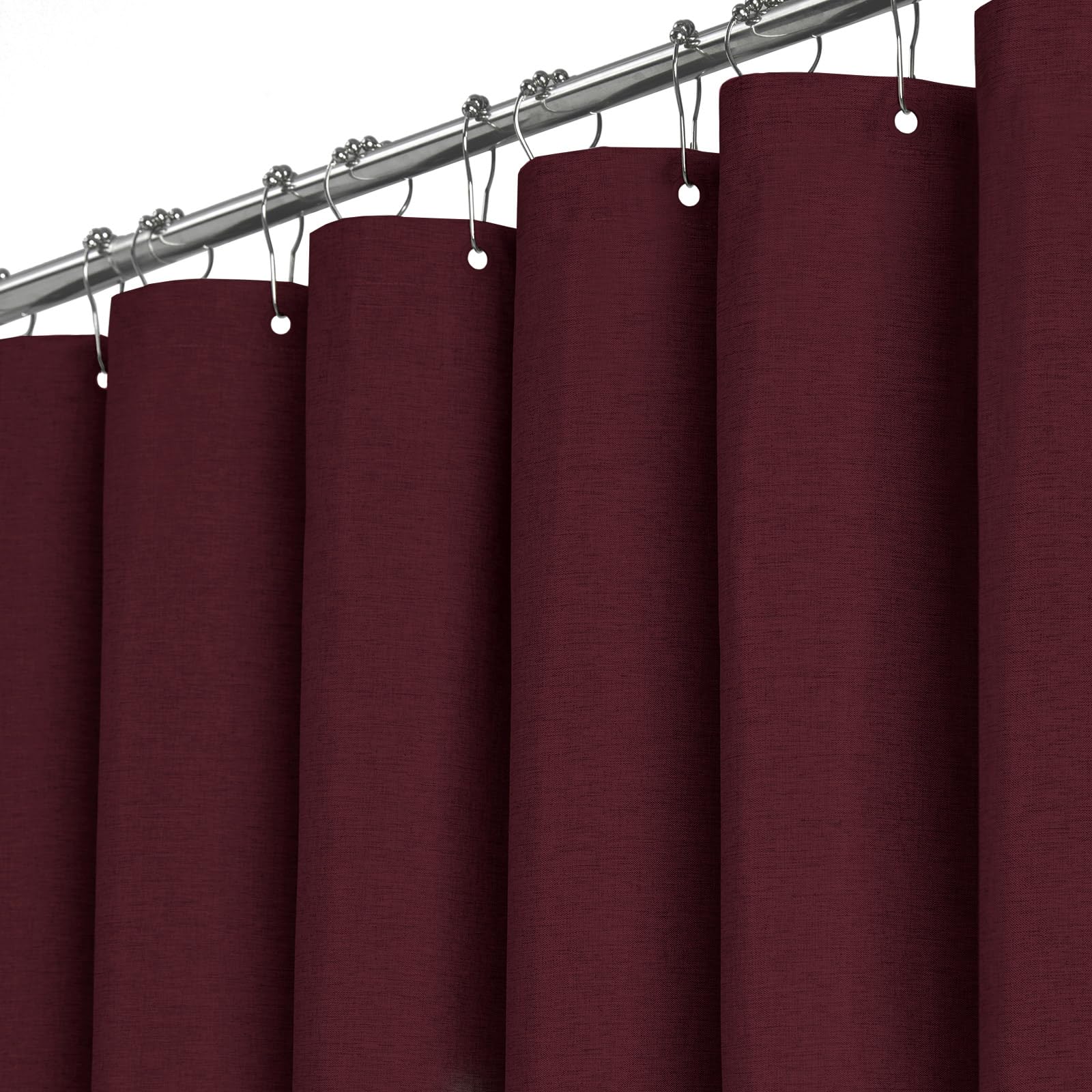 BTTN Extra Long Shower Curtain | 182x214cm Heavy Duty Weighted Waterproof
