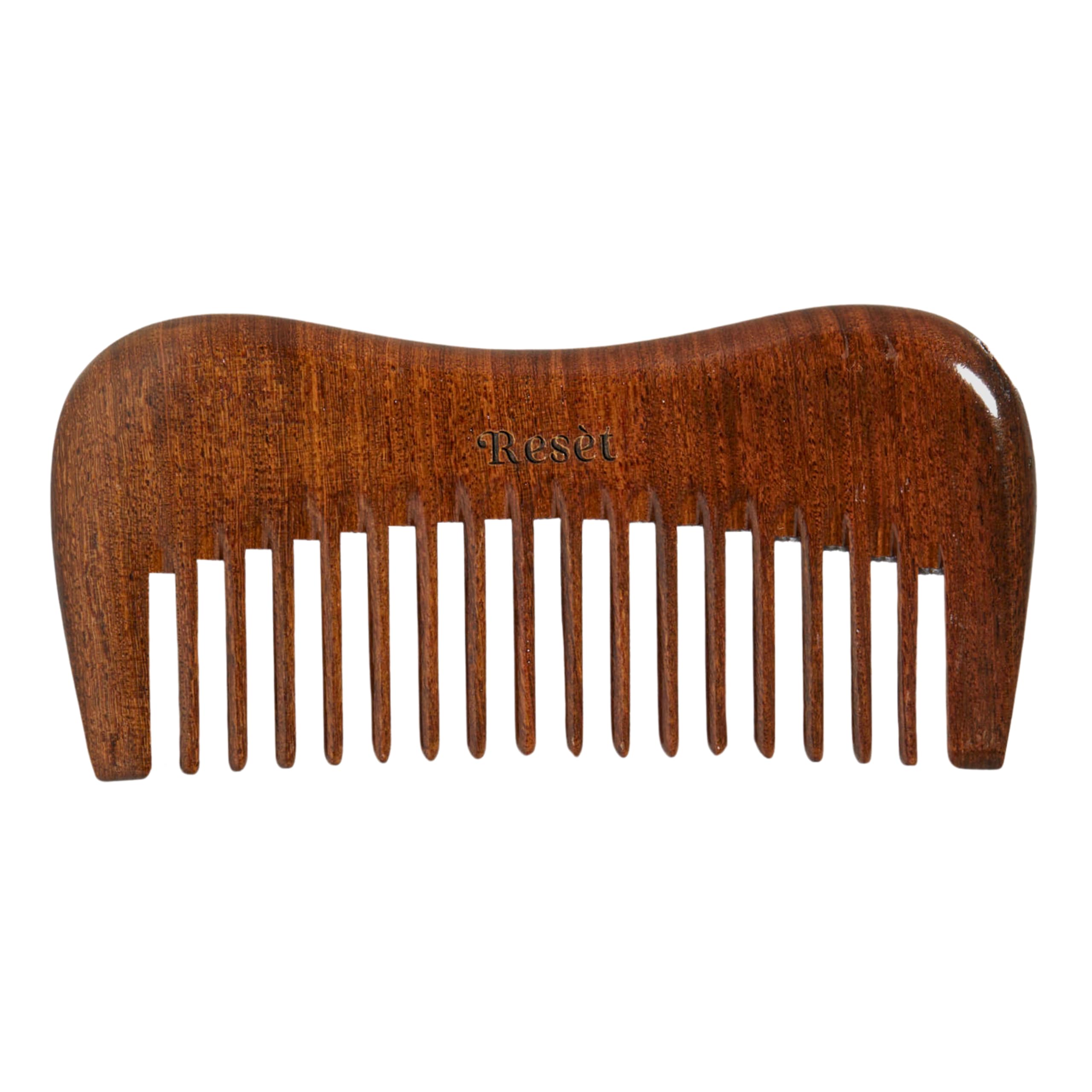 Resèt Sandalwood Comb | Wide Tooth Anti-Static Wooden Hair Detangler