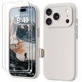 GOODVISH iPhone 17 Pro Case - Liquid Silicone with Screen Protectors