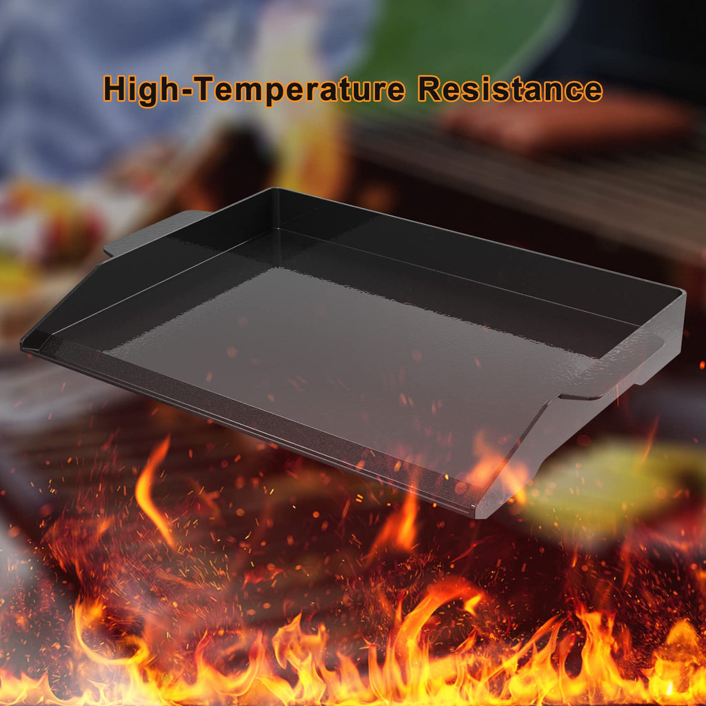 Onlyfire Enamelled Cast Iron BBQ Griddle Plancha for Gas Grills - 23x16"