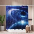 Woutay Blue Planet Shower Curtain | Mold Resistant Waterproof Polyester