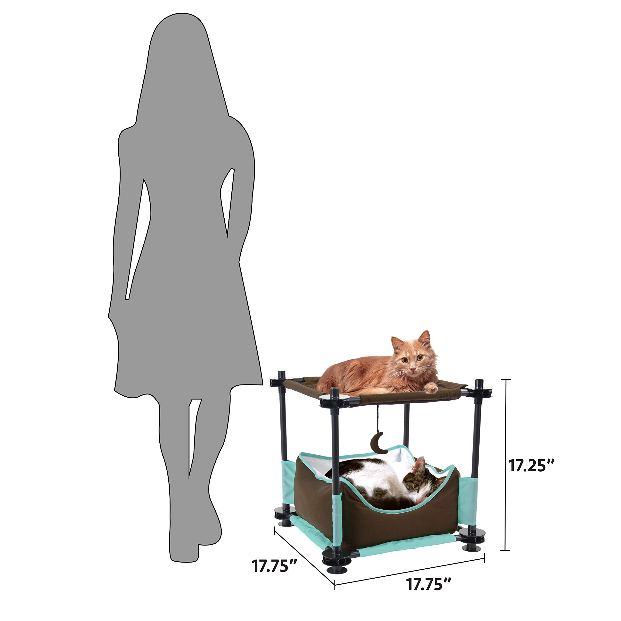 Kitty City Mega Kit Modular Cat Furniture - Indoor/Outdoor Condo & Sleeper