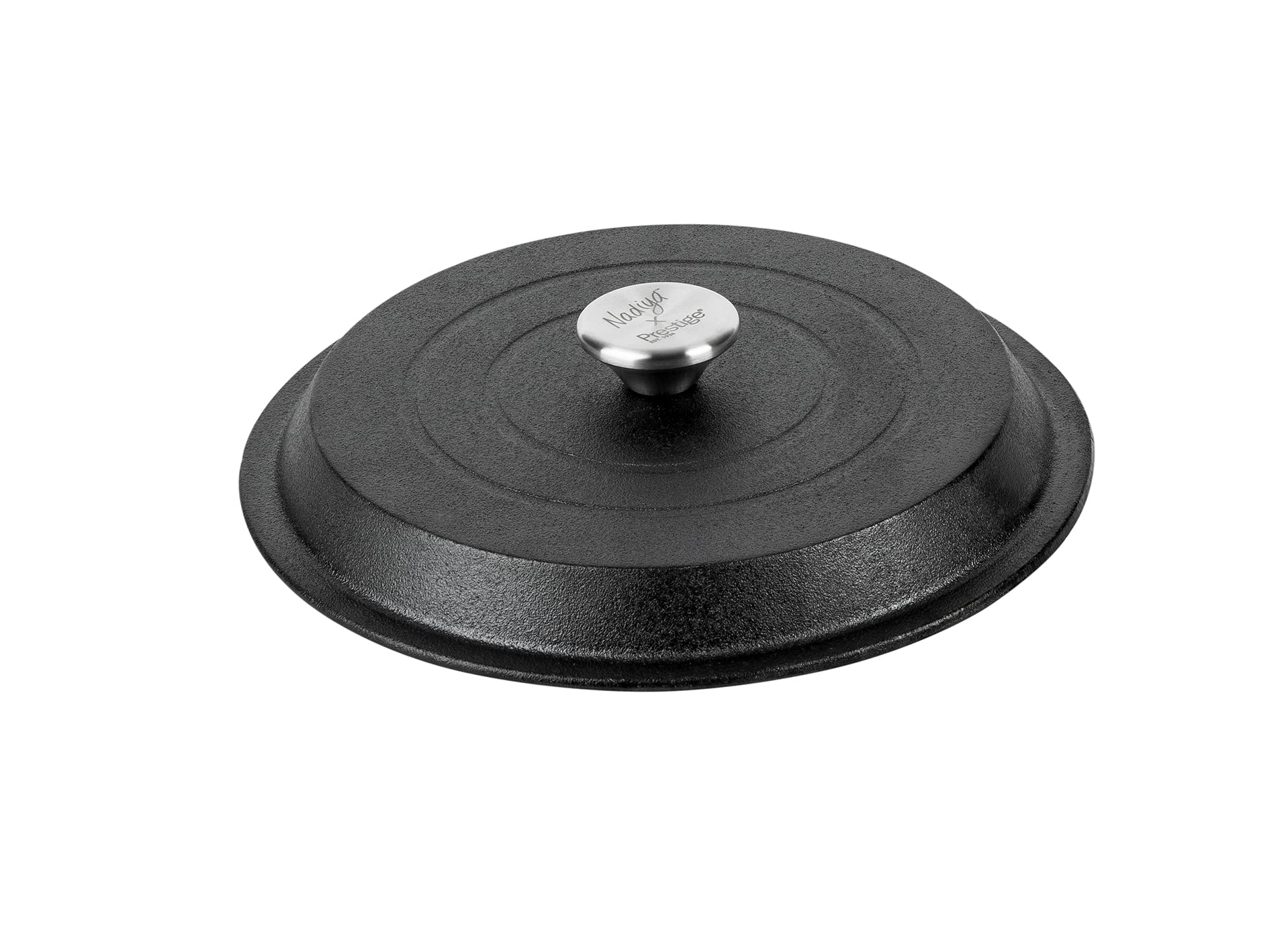 Prestige x Nadiya Cast Iron Casserole Dish | 4.5L Dutch Oven - Black