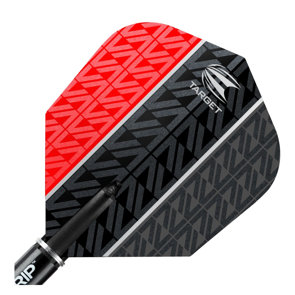 Target Darts Vapor 8 Black 80% Tungsten Steel Tip Darts Set – 23g Red