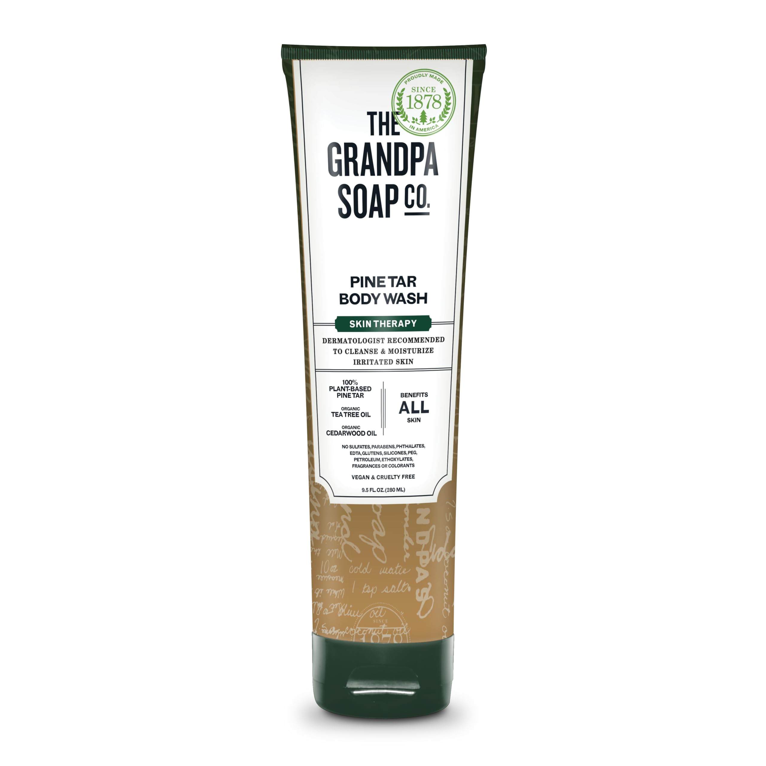 Grandpa Soap Pine Tar Body Wash with Tea Tree Oil - 9.5 oz Bottle
