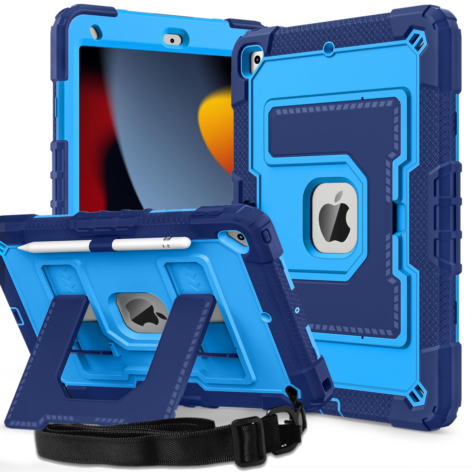 Ovenoe iPad 10.2 Case (9th/8th/7th Gen) – Rugged Shockproof Kids Cover