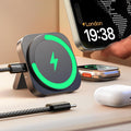 LISEN 3-in-1 MagSafe Wireless Charging Station for iPhone 17 & Apple Watch