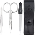 3-Piece Manicure Set – Travel Nail Scissors and Tweezer, Black