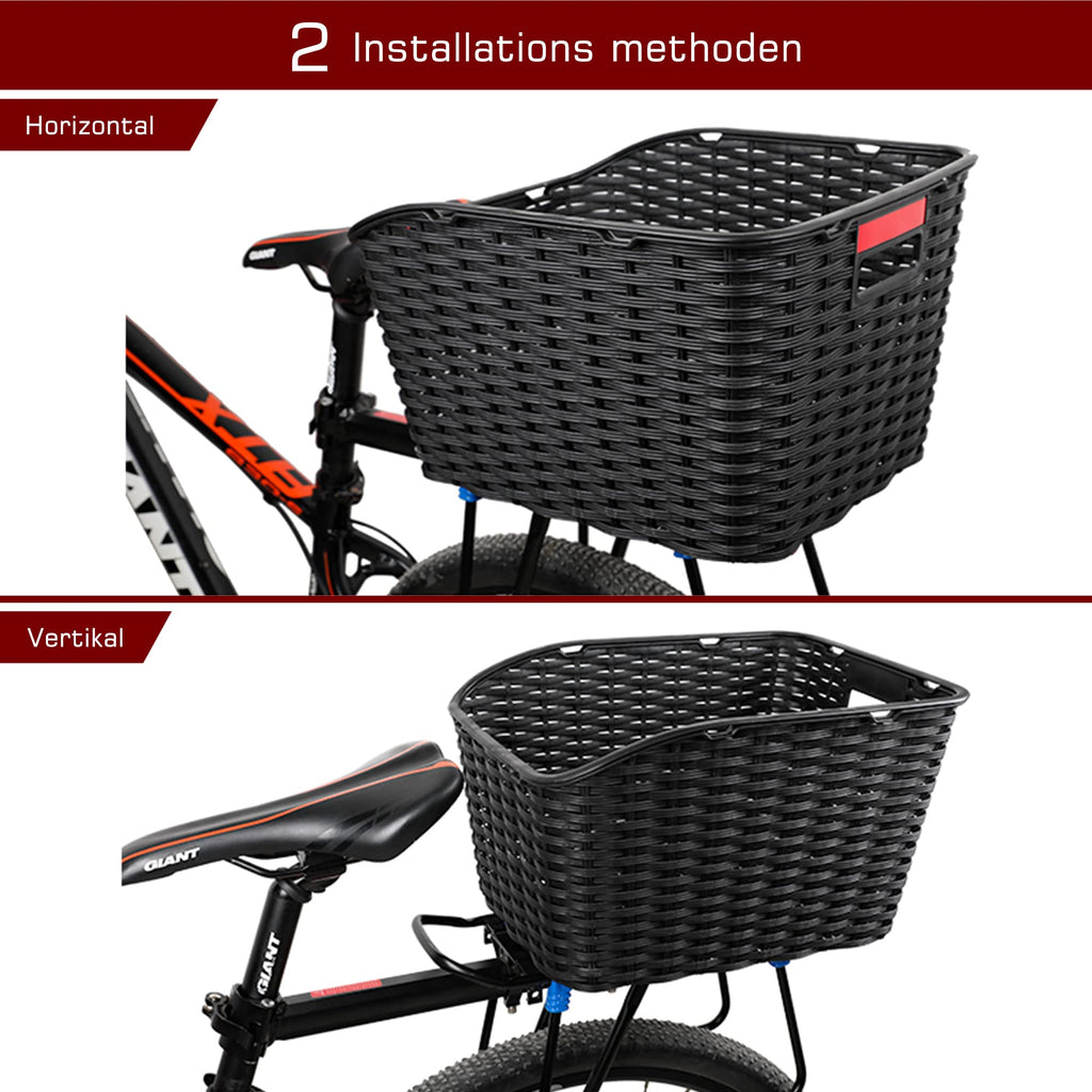 Rear Bicycle Basket – 27L Weatherproof Plastic Mesh Weave