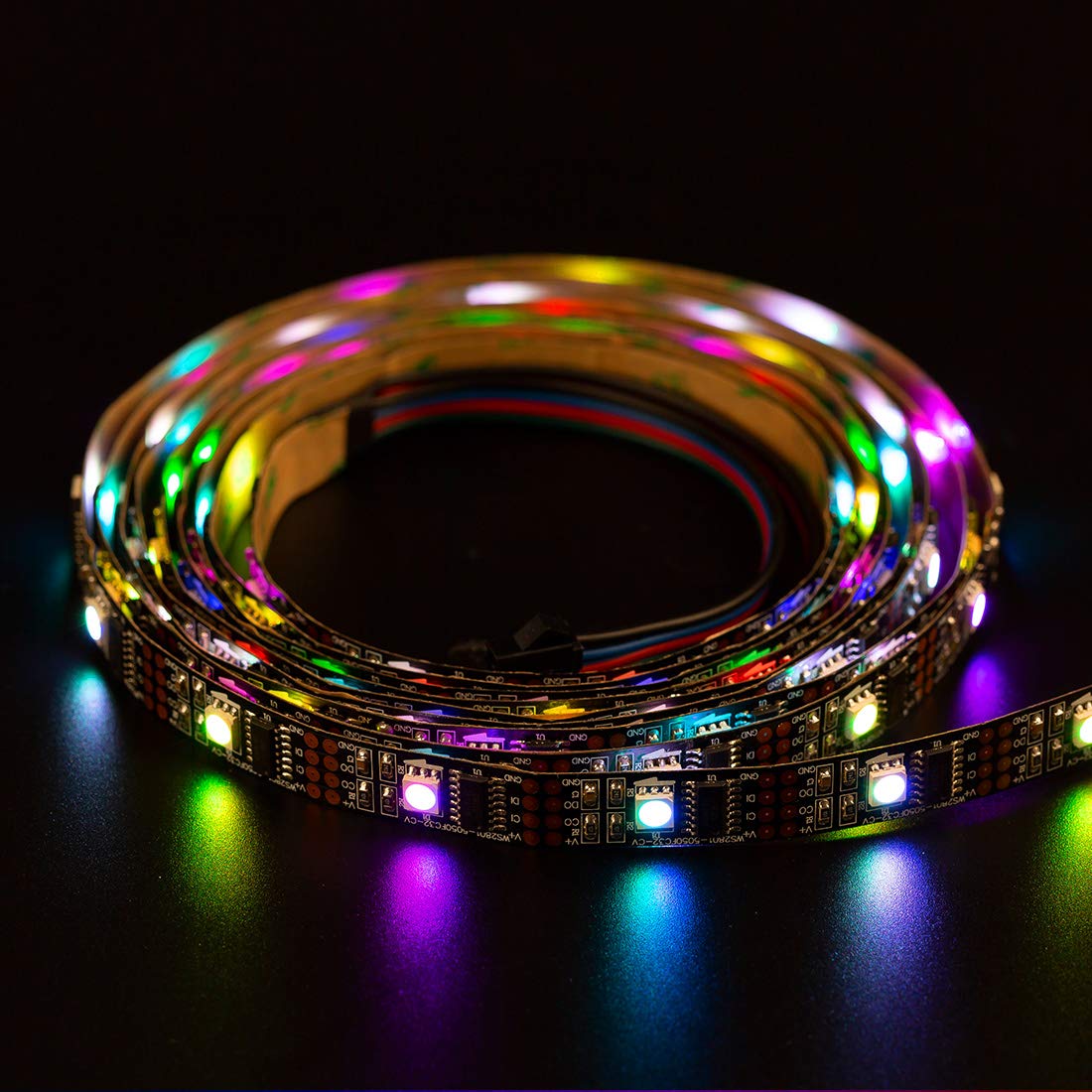 BTF-LIGHTING WS2801 Addressable RGB LED Strip | 5050 SMD 3M 9.8ft DC5V