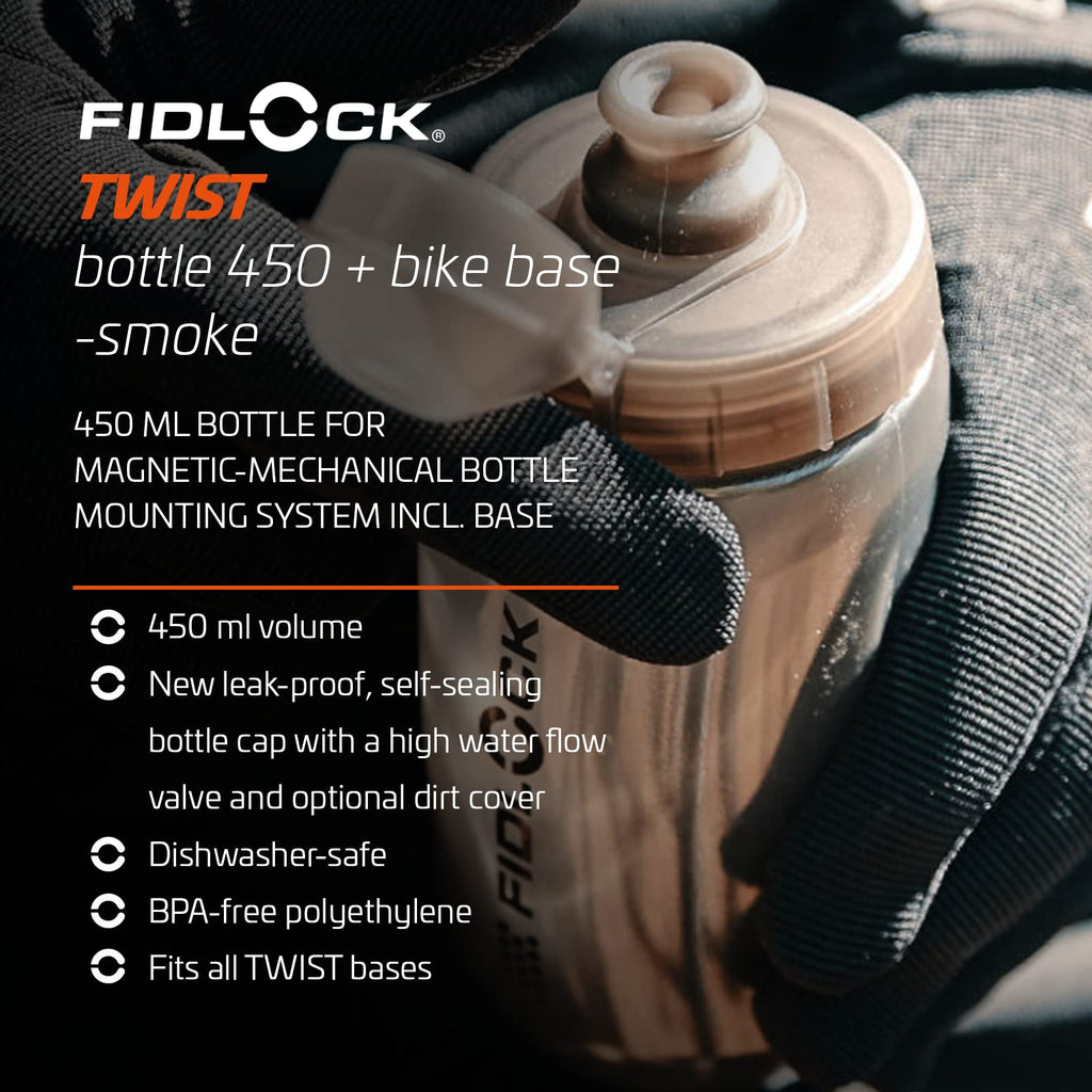 Fidlock Twist 450ml Trinkflasche – Magnetische Fahrrad Wasserflasche