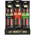 Serious Pig Salami Snacks Variety Pack | Keto British Cured Pork (12 x 30g)