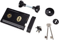 ERA Rim Sashlock with Handles – 6 x 4-inch Security Door Lock, Black