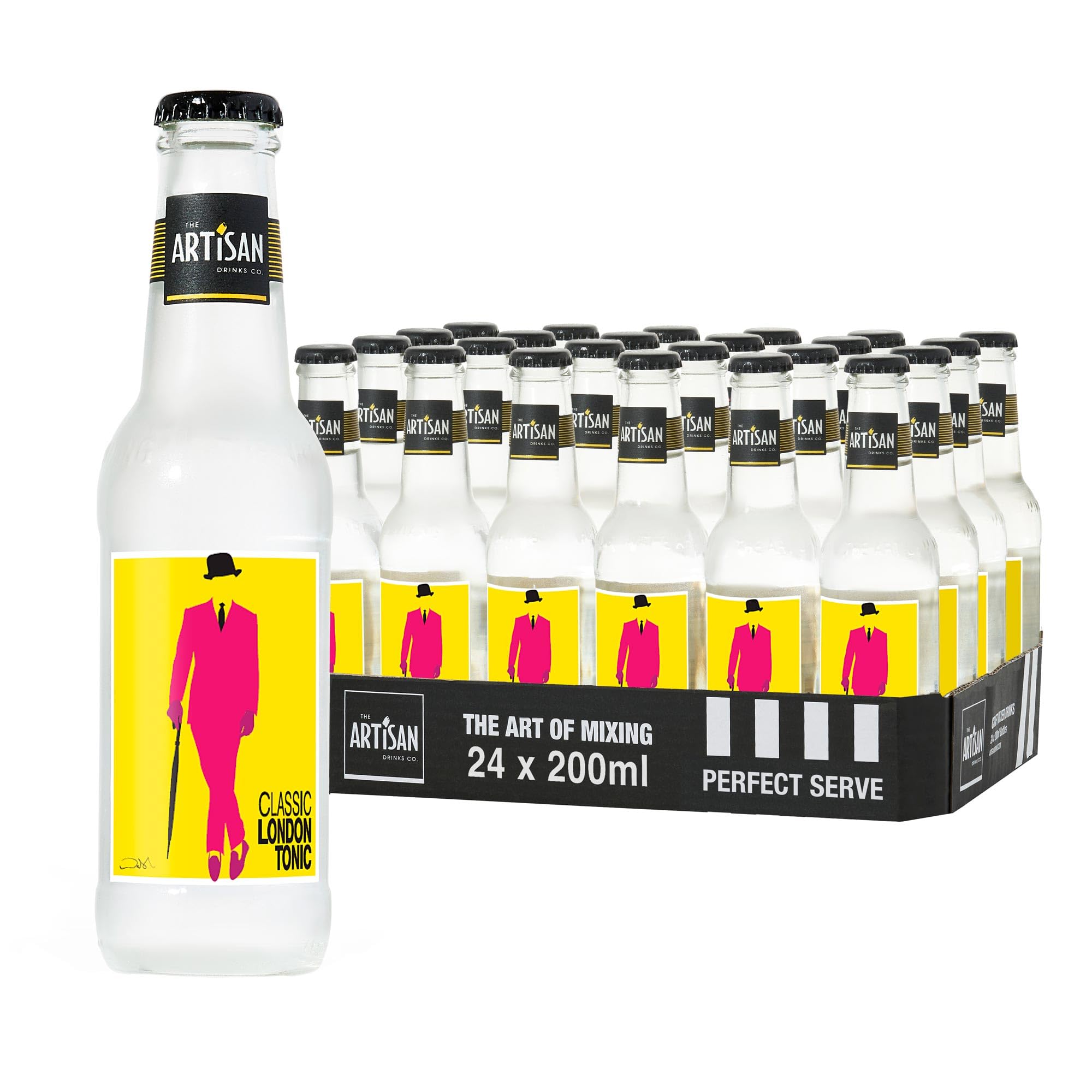 Artisan Classic London Tonic Water – Premium Gin Mixer, 24 x 200ml