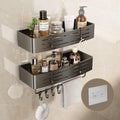 Voldra Shower Caddy – 2 Pack Adhesive Space Aluminum Bathroom Shelves