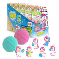 INKEE Unicorn Bath Bombs for Kids - 5 Pack with Surprise Toys