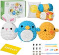 Zepiany Beginner Crochet Kit - Amigurumi Animal Set with Video Tutorials