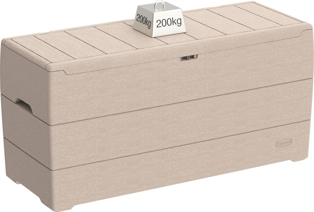 Duramax Cedargrain 270L Outdoor Deck Box – Lockable Garden Storage