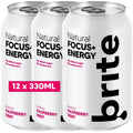 Brite Natural Focus Energy Drink - Raspberry Mint - 12 x 330ml