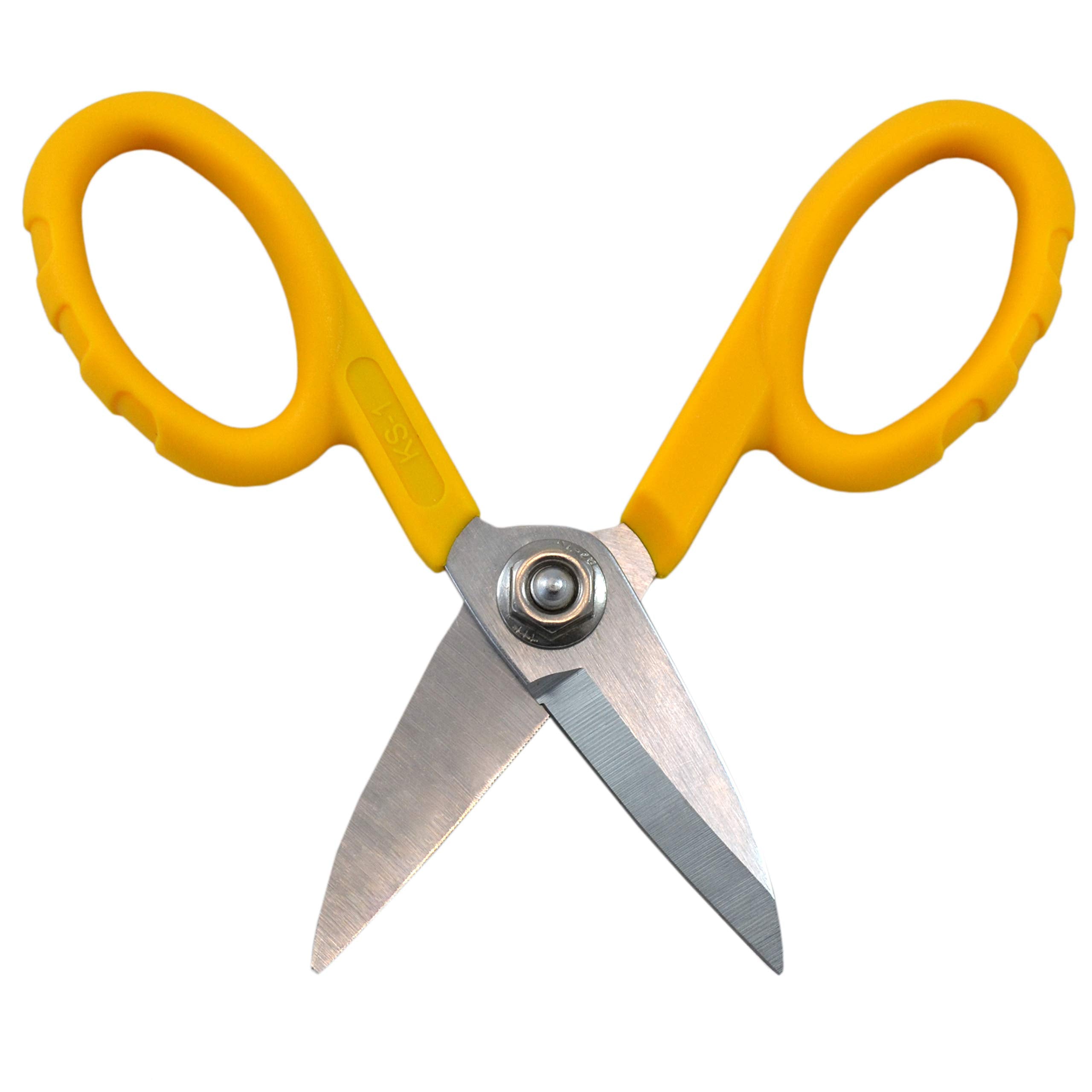 Miller KS-1 Fiber Optic Kevlar Scissors – Heavy-Duty Yellow Utility Tool