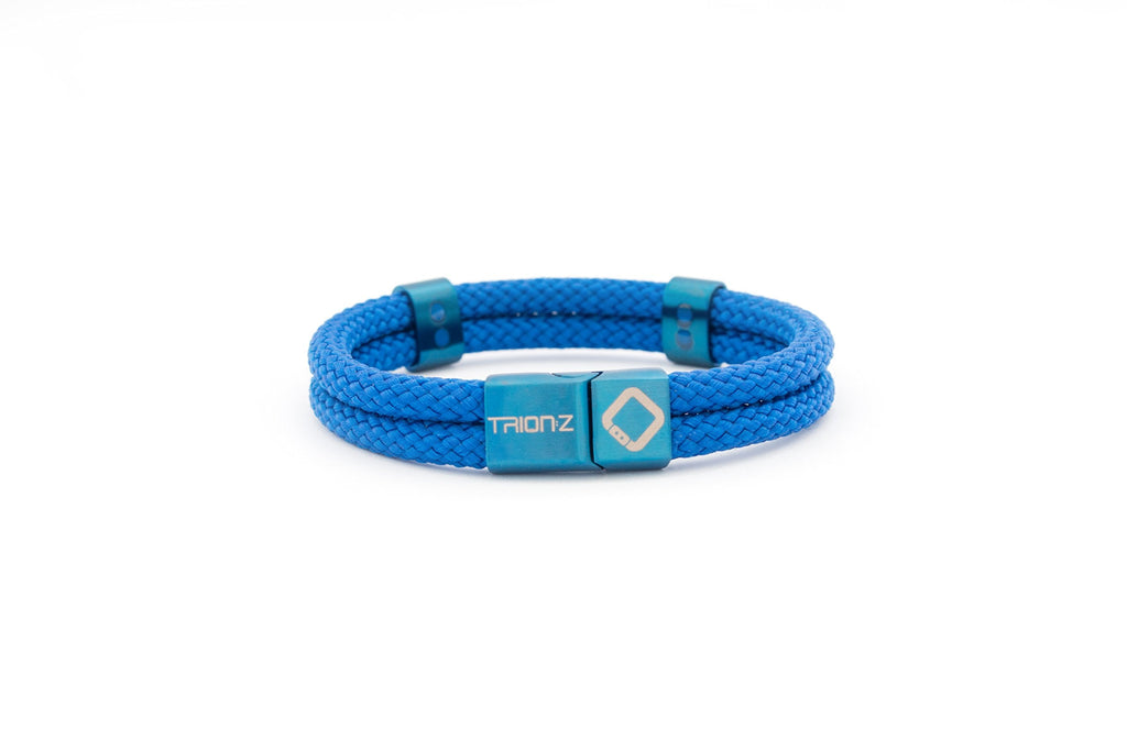 Trion:Z Zen Loop Duo Magnetic Bracelet – Unisex ANSPO Wristband, Indigo
